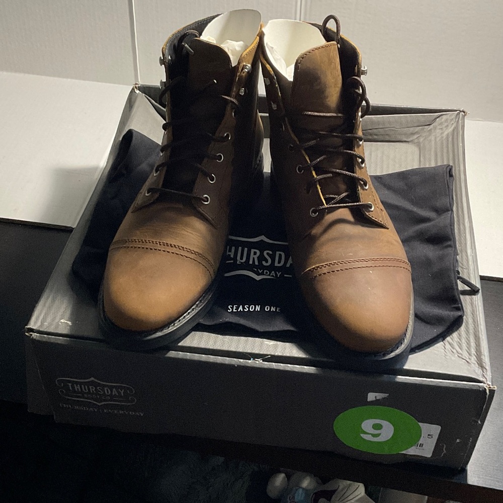 Thursday Boot Company Men's Tan Leather Boots